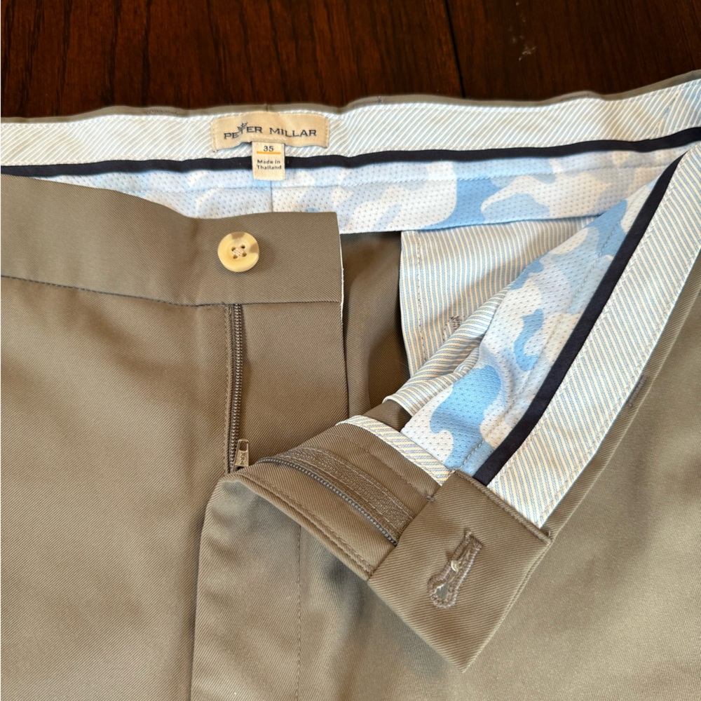 Peter Millar, Performance Golf Shorts, Men’s 35 in, Gray - Picture 2 of 5